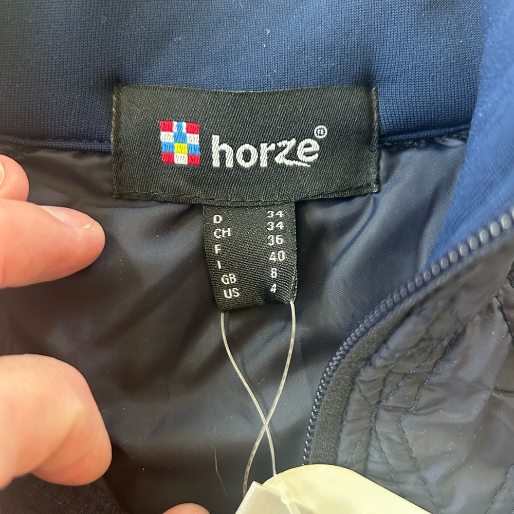 Horze Jacket Size 34 Dark Navy Women’s Lightweight Quilted NWT MSRP $90 - Picture 3 of 6